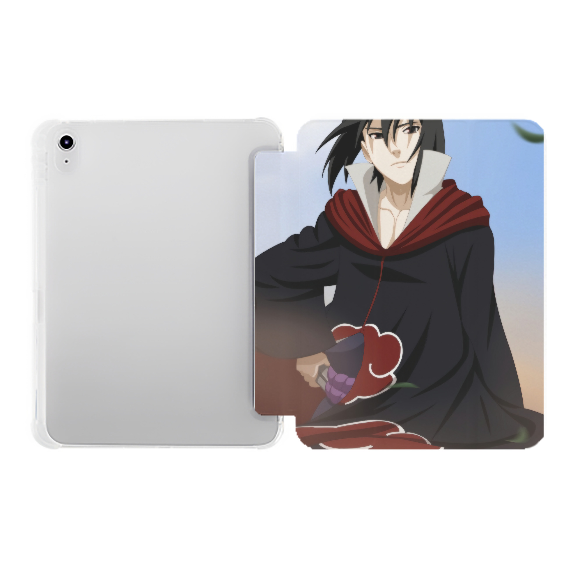 （画像用） NARUTO -ナルト- NARUTO -ナルト- 疾風伝 IPad ケース ペン収納付き 三つ折りスタンド PUレザー×シリコン 対応機種9.5/10.5/10.9インチ